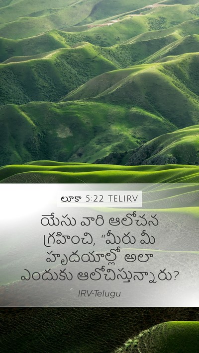 లూకా 5:22 TELIRV Bible Verse Image