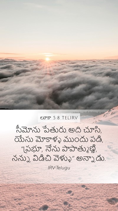 లూకా 5:8 TELIRV Bible Verse Image
