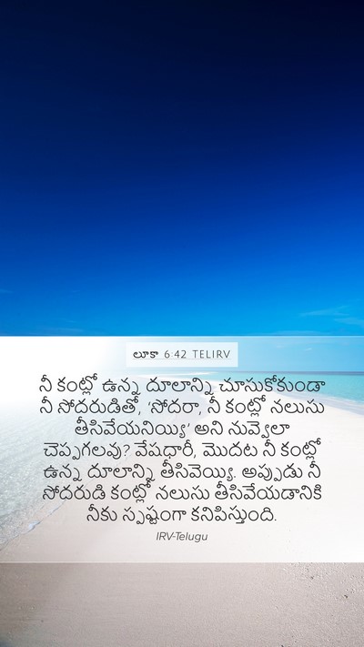 లూకా 6:42 TELIRV Bible Verse Image