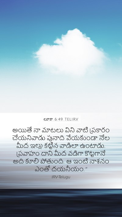 లూకా 6:49 TELIRV Bible Verse Image