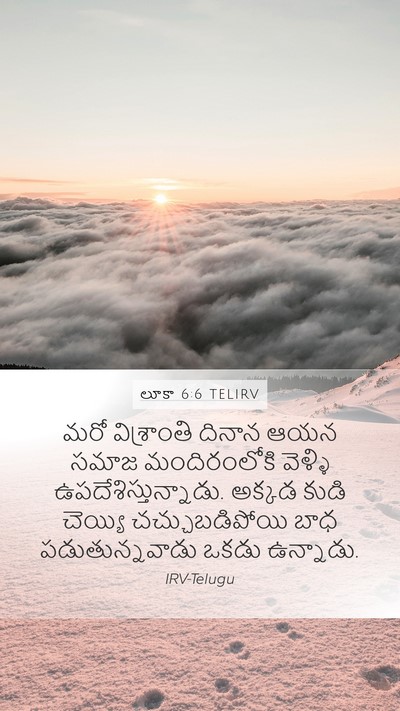 లూకా 6:6 TELIRV Bible Verse Image