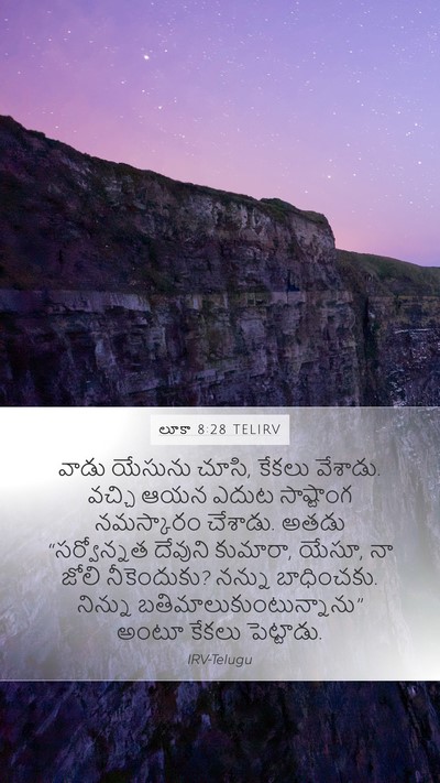 లూకా 8:28 TELIRV Bible Verse Image