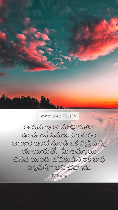 లూకా 8:49 TELIRV Bible Verse Image