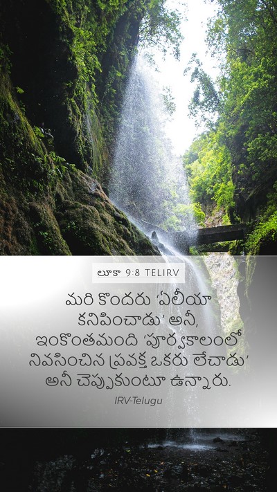 లూకా 9:8 TELIRV Mobile Phone Wallpaper - మరి కొందరు ‘ఏలీయా - Mobile Bible Verse Wallpaper