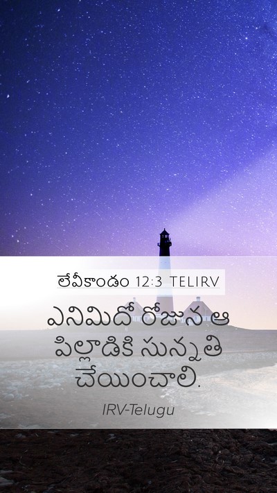 లేవీకాండం 12:3 TELIRV Bible Verse Image