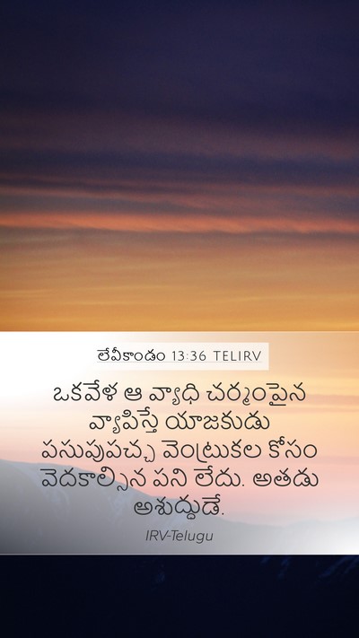 లేవీకాండం 13:36 TELIRV Bible Verse Image