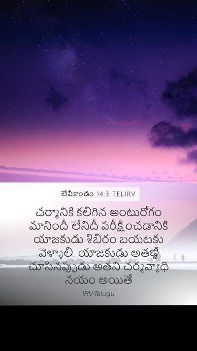 లేవీకాండం 14:3 TELIRV Bible Verse Image