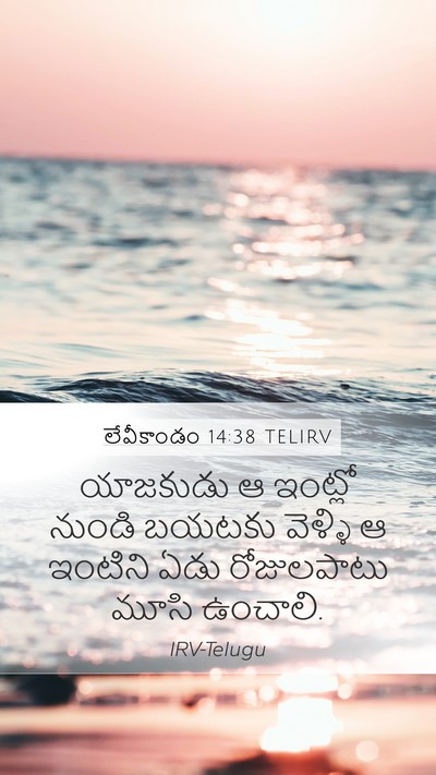 లేవీకాండం 14:38 TELIRV Mobile Phone Wallpaper - యాజకుడు ఆ ఇంట్లో - Mobile Bible Verse Wallpaper