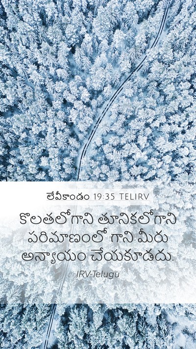 లేవీకాండం 19:35 TELIRV Bible Verse Image