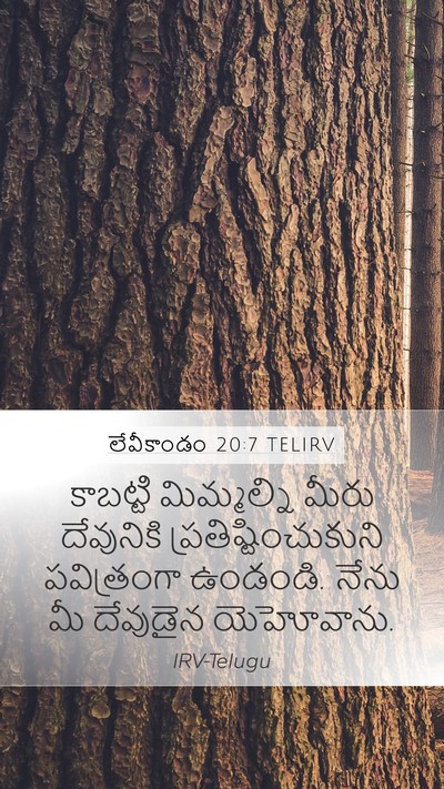 లేవీకాండం 20:7 TELIRV Bible Verse Image