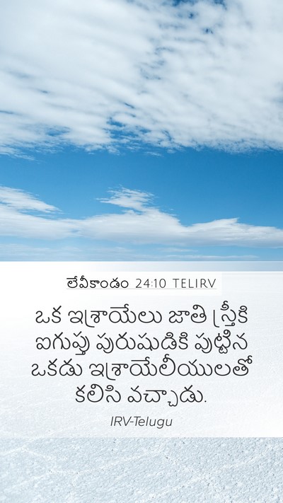 లేవీకాండం 24:10 TELIRV Bible Verse Image