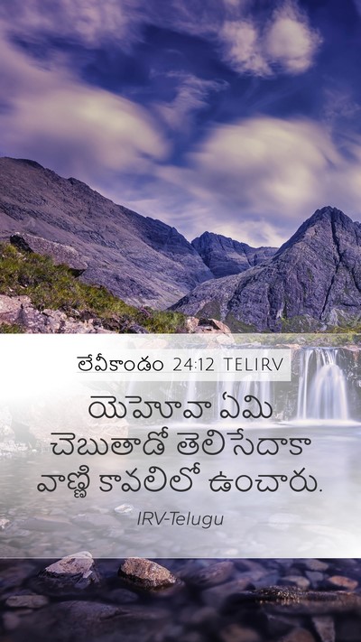 లేవీకాండం 24:12 TELIRV Bible Verse Image