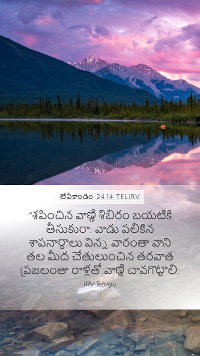 లేవీకాండం 24:14 TELIRV Bible Verse Image