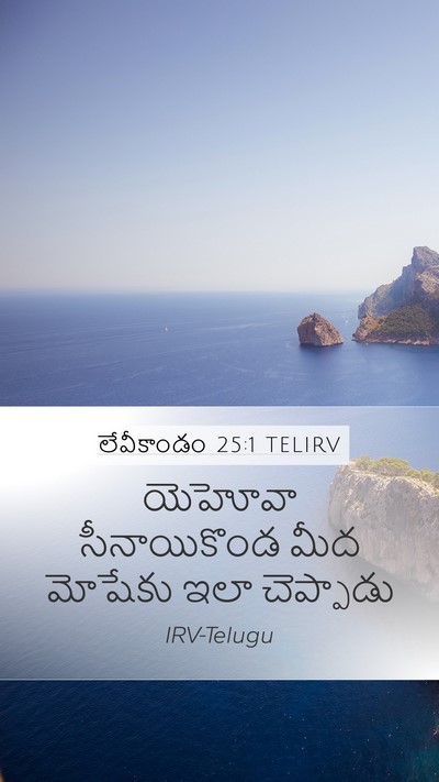 లేవీకాండం 25:1 TELIRV Bible Verse Image