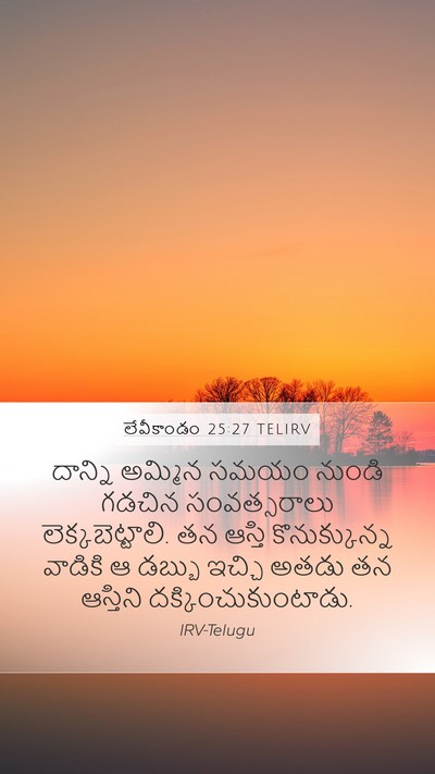 లేవీకాండం 25:27 TELIRV Bible Verse Image