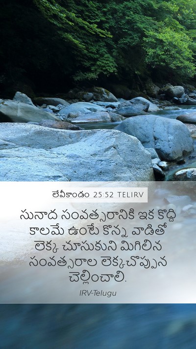 లేవీకాండం 25:52 TELIRV Mobile Phone Wallpaper - సునాద - Mobile Bible Verse Wallpaper