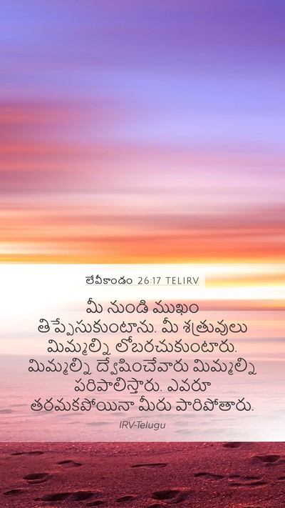 లేవీకాండం 26:17 TELIRV Bible Verse Image