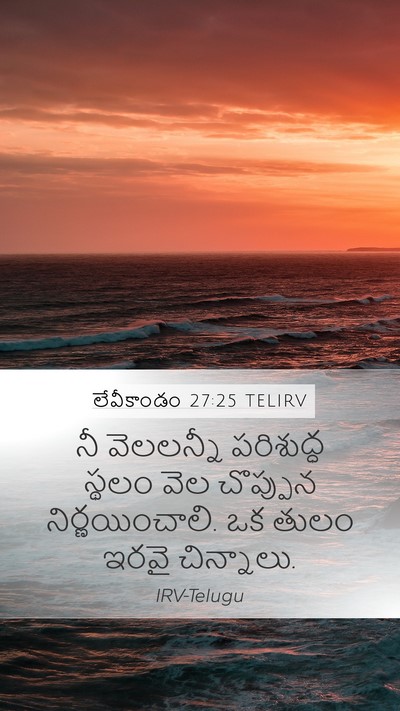 లేవీకాండం 27:25 TELIRV Bible Verse Image