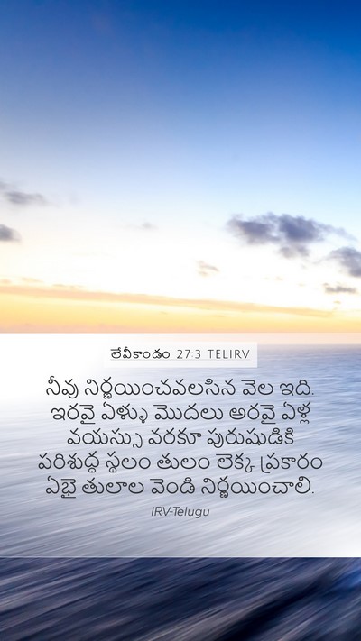 లేవీకాండం 27:3 TELIRV Bible Verse Image