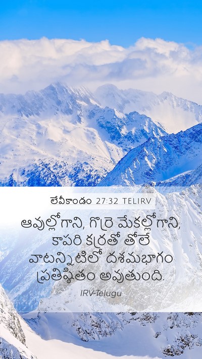 లేవీకాండం 27:32 TELIRV Bible Verse Image