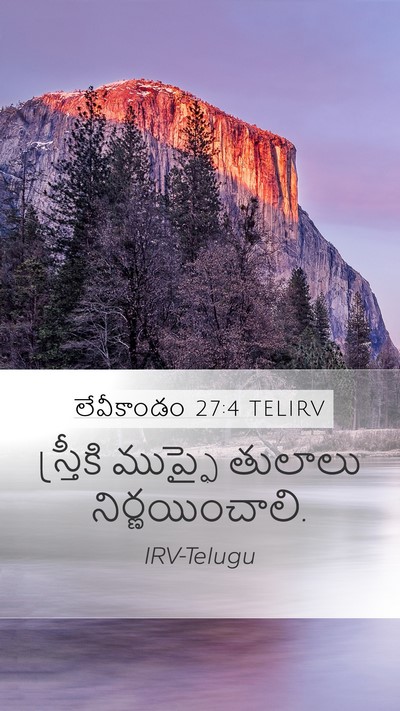 లేవీకాండం 27:4 TELIRV Mobile Phone Wallpaper - స్త్రీకి ముప్ఫై - Mobile Bible Verse Wallpaper