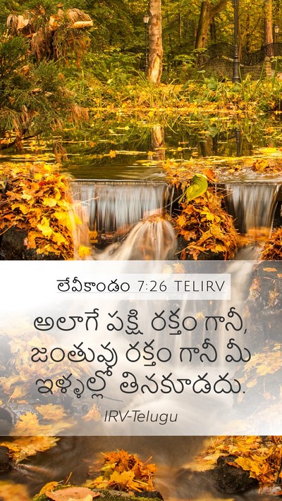 లేవీకాండం 7:26 TELIRV Bible Verse Image