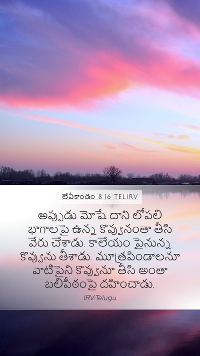 లేవీకాండం 8:16 TELIRV Bible Verse Image