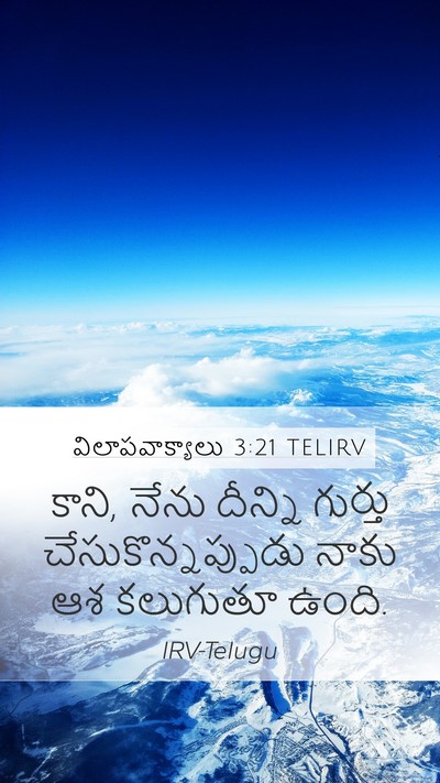 విలాపవాక్యాలు 3:21 TELIRV Bible Verse Image