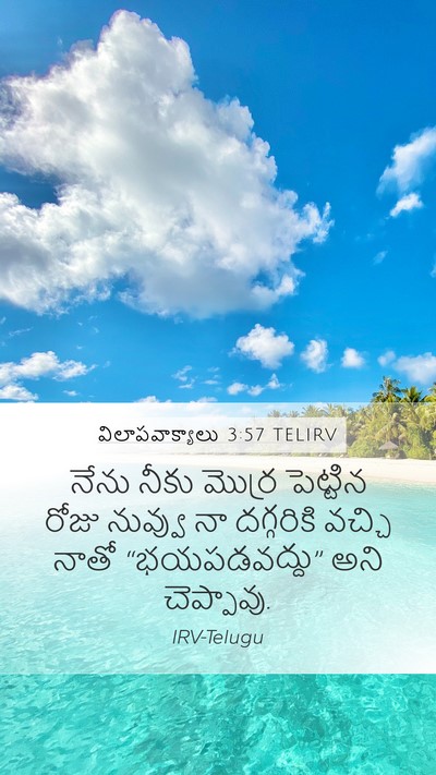విలాపవాక్యాలు 3:57 TELIRV Mobile Phone Wallpaper - నేను నీకు మొర్ర - Mobile Bible Verse Wallpaper