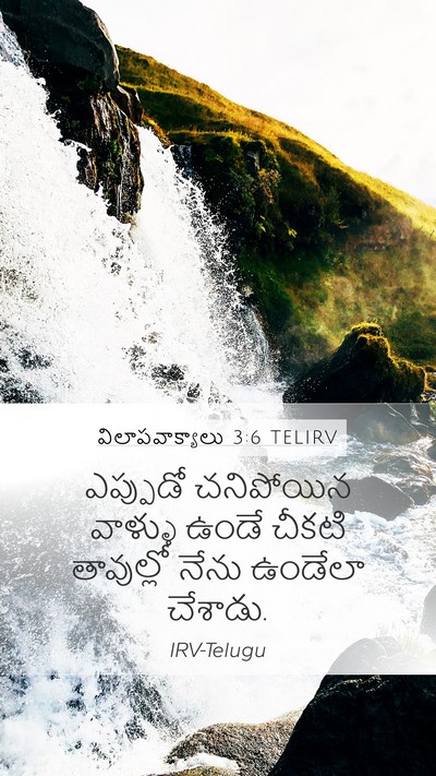 విలాపవాక్యాలు 3:6 TELIRV Bible Verse Image