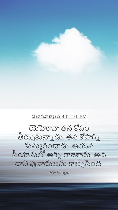 విలాపవాక్యాలు 4:11 TELIRV Bible Verse Image