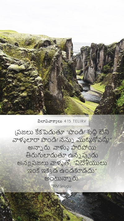 విలాపవాక్యాలు 4:15 TELIRV Bible Verse Image