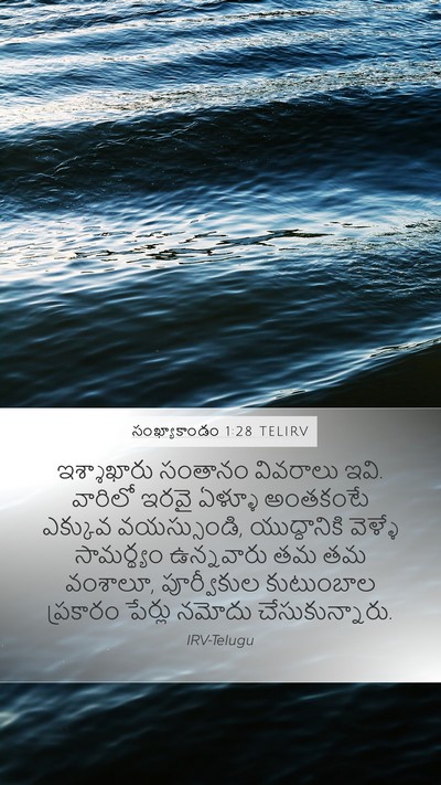 సంఖ్యాకాండం 1:28 TELIRV Bible Verse Image