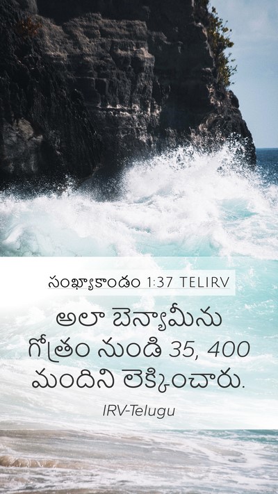 సంఖ్యాకాండం 1:37 TELIRV Bible Verse Image