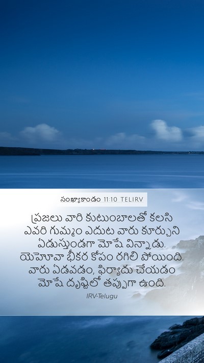 సంఖ్యాకాండం 11:10 TELIRV Mobile Phone Wallpaper - ప్రజలు వారి - Mobile Bible Verse Wallpaper