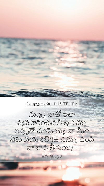 సంఖ్యాకాండం 11:15 TELIRV Mobile Phone Wallpaper - నువ్వు నాతో ఇలా - Mobile Bible Verse Wallpaper
