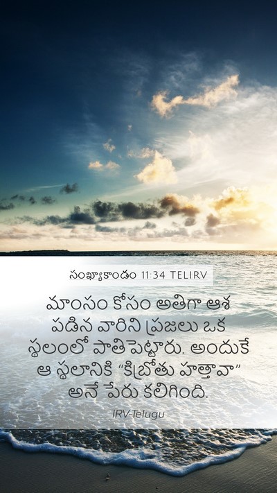 సంఖ్యాకాండం 11:34 TELIRV Mobile Phone Wallpaper - మాంసం కోసం అతిగా - Mobile Bible Verse Wallpaper