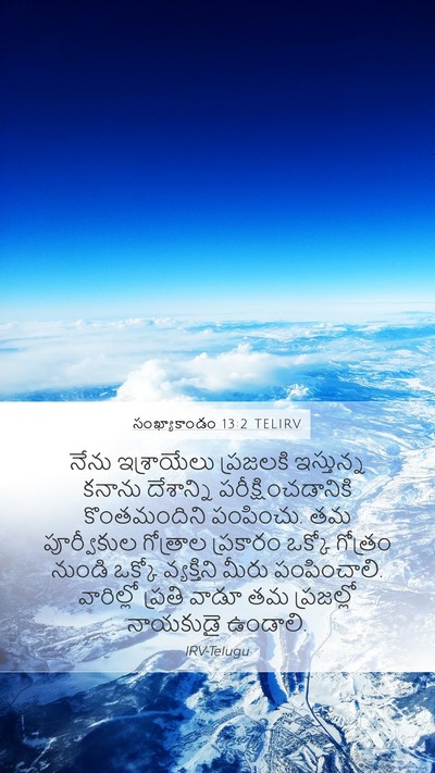 సంఖ్యాకాండం 13:2 TELIRV Bible Verse Image