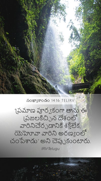 సంఖ్యాకాండం 14:16 TELIRV Mobile Phone Wallpaper - ‘ప్రమాణ పూర్వకంగా - Mobile Bible Verse Wallpaper