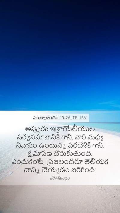 సంఖ్యాకాండం 15:26 TELIRV Mobile Phone Wallpaper - అప్పుడు - Mobile Bible Verse Wallpaper