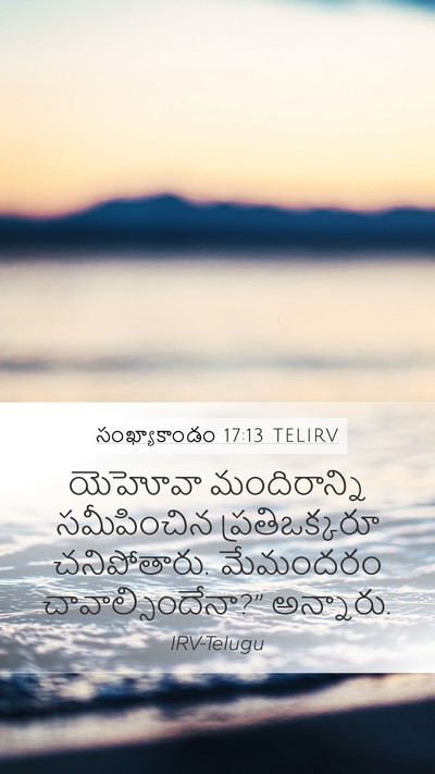 సంఖ్యాకాండం 17:13 TELIRV Bible Verse Image