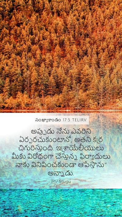 సంఖ్యాకాండం 17:5 TELIRV Mobile Phone Wallpaper - అప్పుడు నేను - Mobile Bible Verse Wallpaper