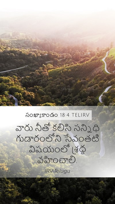 సంఖ్యాకాండం 18:4 TELIRV Bible Verse Image
