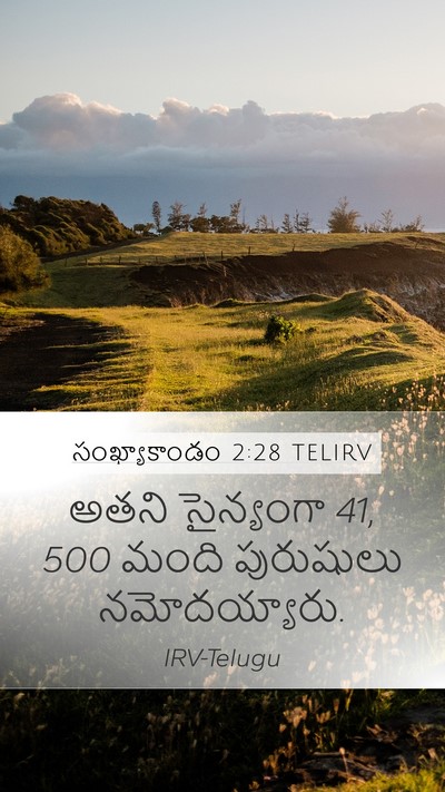 సంఖ్యాకాండం 2:28 TELIRV Bible Verse Image