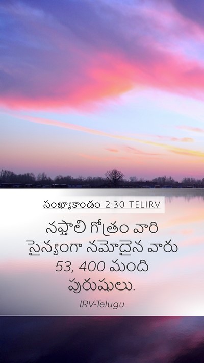 సంఖ్యాకాండం 2:30 TELIRV Bible Verse Image