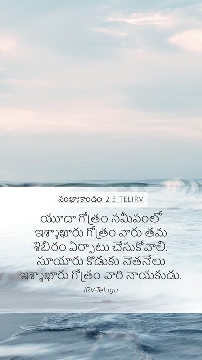 సంఖ్యాకాండం 2:5 TELIRV Mobile Phone Wallpaper - యూదా గోత్రం - Mobile Bible Verse Wallpaper