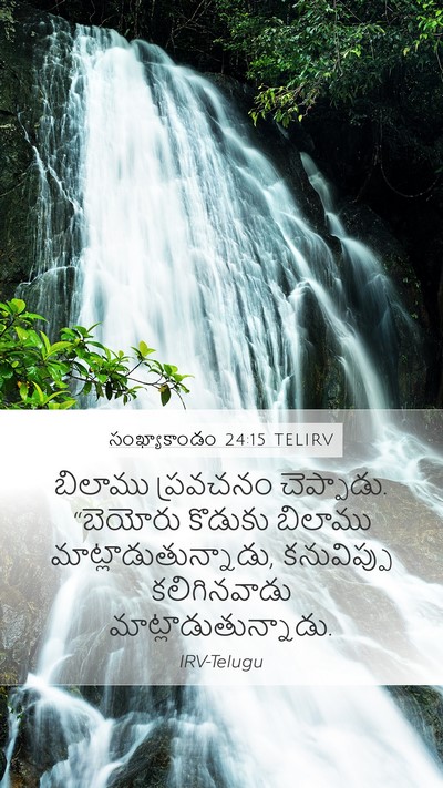 సంఖ్యాకాండం 24:15 TELIRV Bible Verse Image