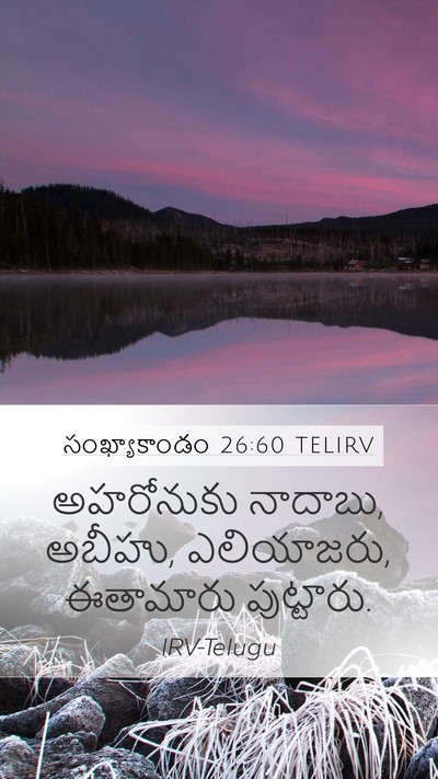 సంఖ్యాకాండం 26:60 TELIRV Bible Verse Image