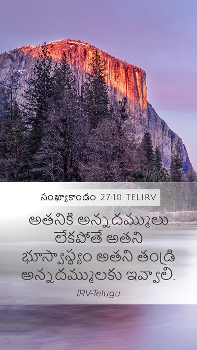 సంఖ్యాకాండం 27:10 TELIRV Mobile Phone Wallpaper - అతనికి - Mobile Bible Verse Wallpaper