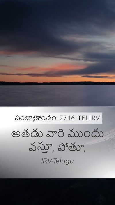సంఖ్యాకాండం 27:16 TELIRV Bible Verse Image